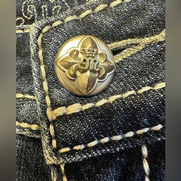 Miss Me Y2k women's rhinestone embellished Bootcut jeans. size 27 - Picture 8 of 15